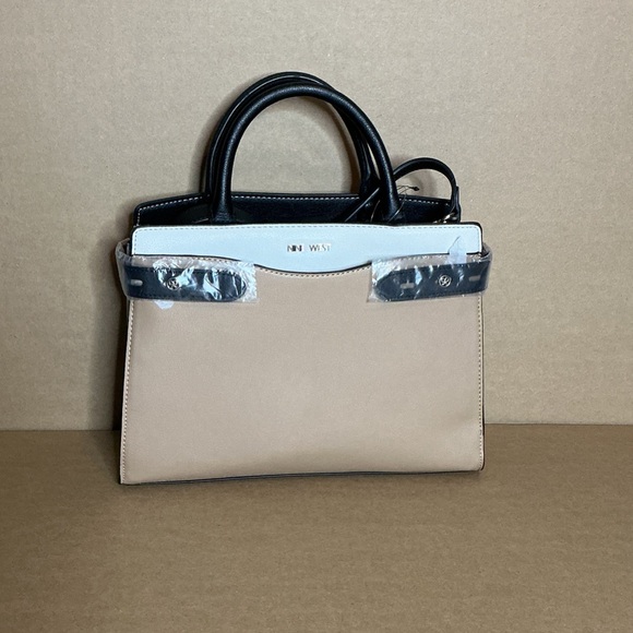 Nine West Beige and Black Satchel - Picture 2 of 10